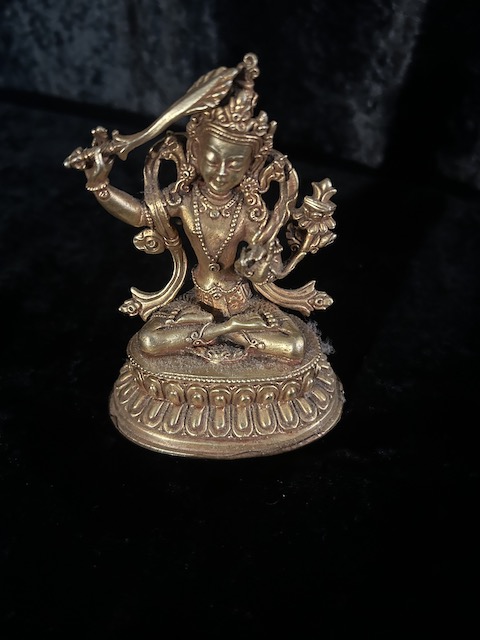 MANJUSRI STATUE Four armed 11cm